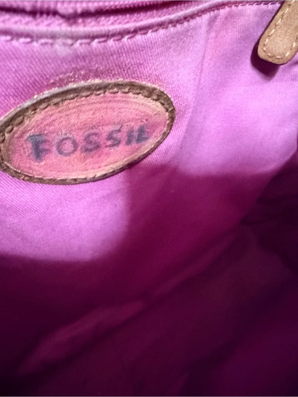 Restored Fossil Canvas Water Resistant Messenger Bag with Hedgehog Print